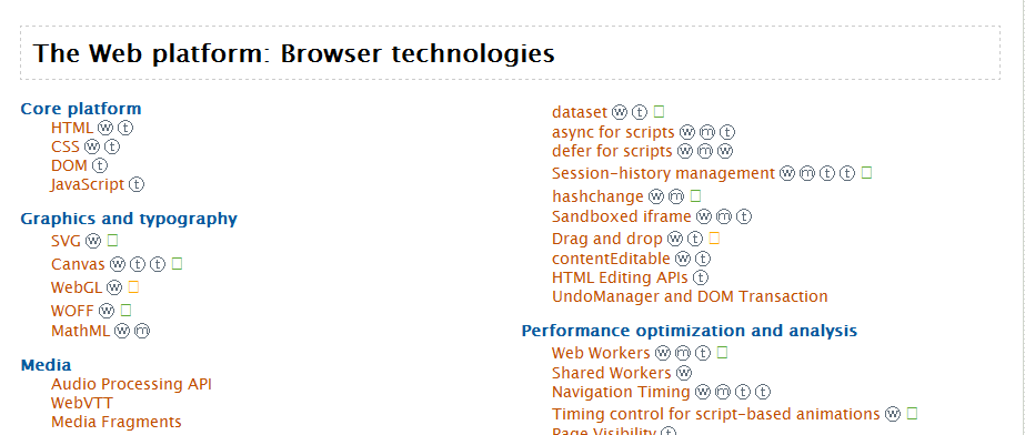 The Web platform: Browser technologies, example of multi-column layout